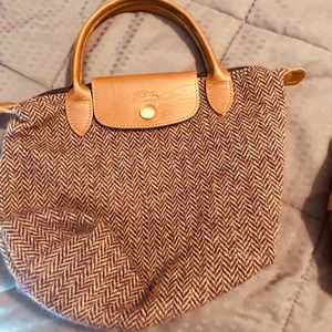 Longchamp Le Pilage Tweed Tote